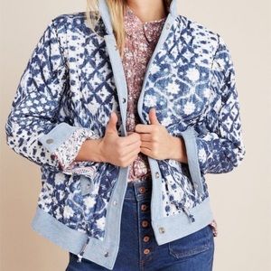 Anthropologie Reversible Patchwork Jacket